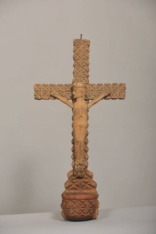 Chip-carved crucifix