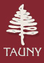 TAUNY Logo: Pine Tree with letters, T A U N Y below